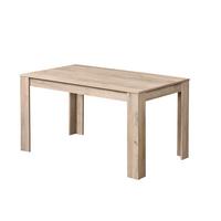 Étkezőasztal Itaka - szürke tölgy, Basics, faalapú anyag (135/80,5/74,5cm)