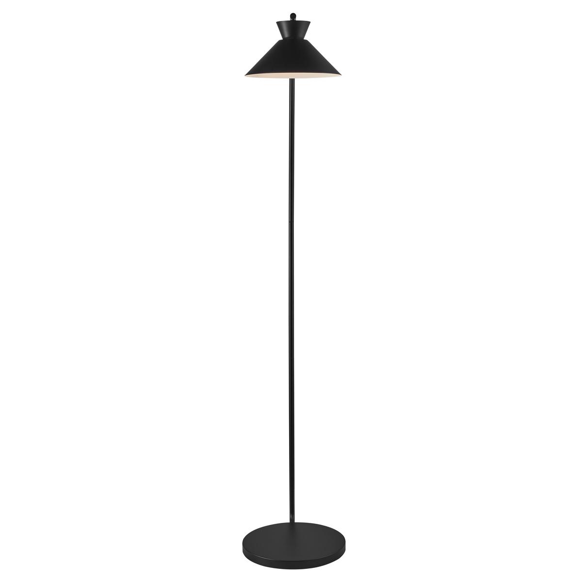 Stehleuchte Dial Schwarz D: 25 cm - Schwarz, Design, Metall (25/150cm) - Nordlux
