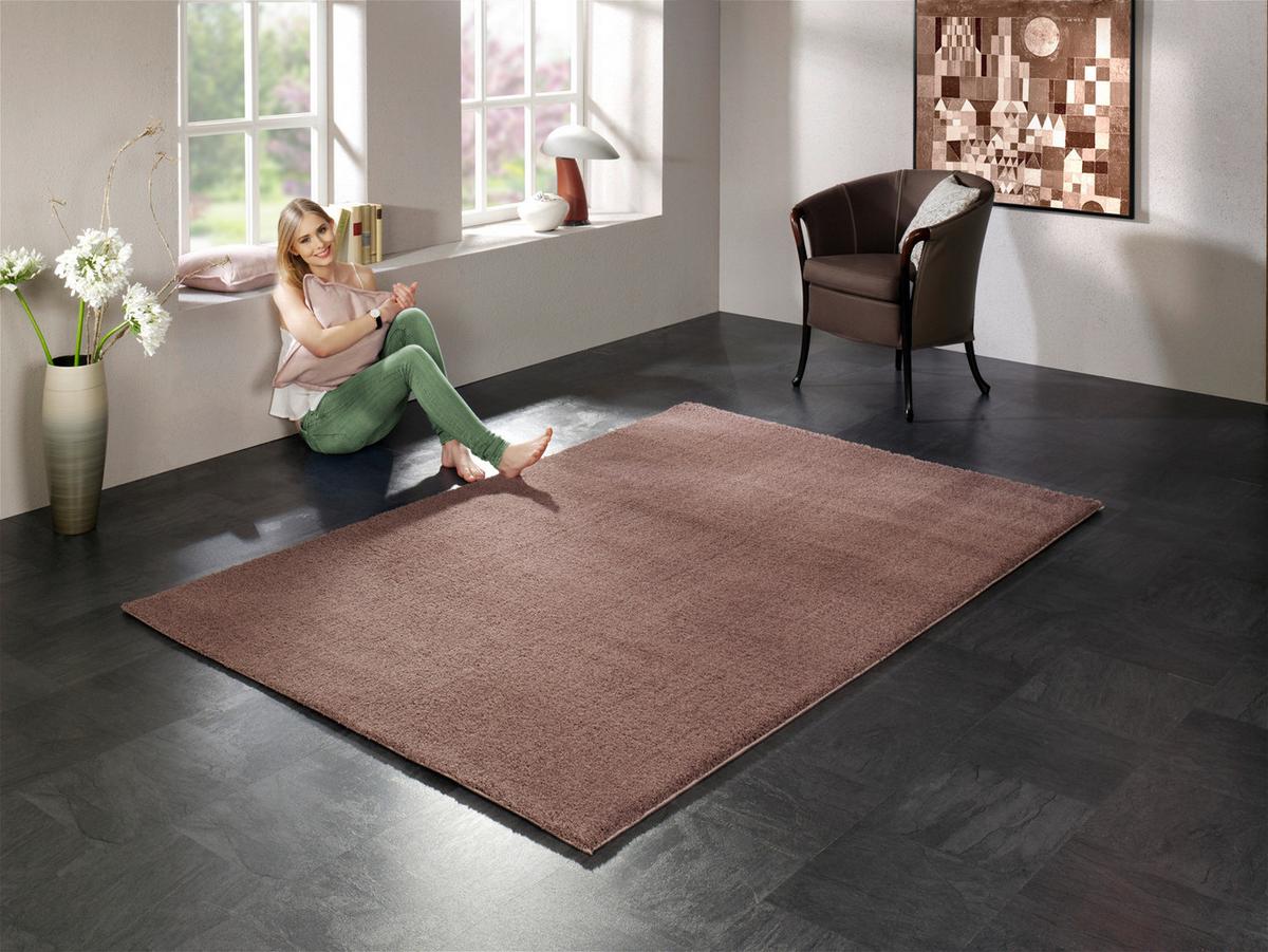 Webteppich Braun Sunshine 140x200 Cm - Braun, KONVENTIONELL, Textil (140/200cm) - Novel