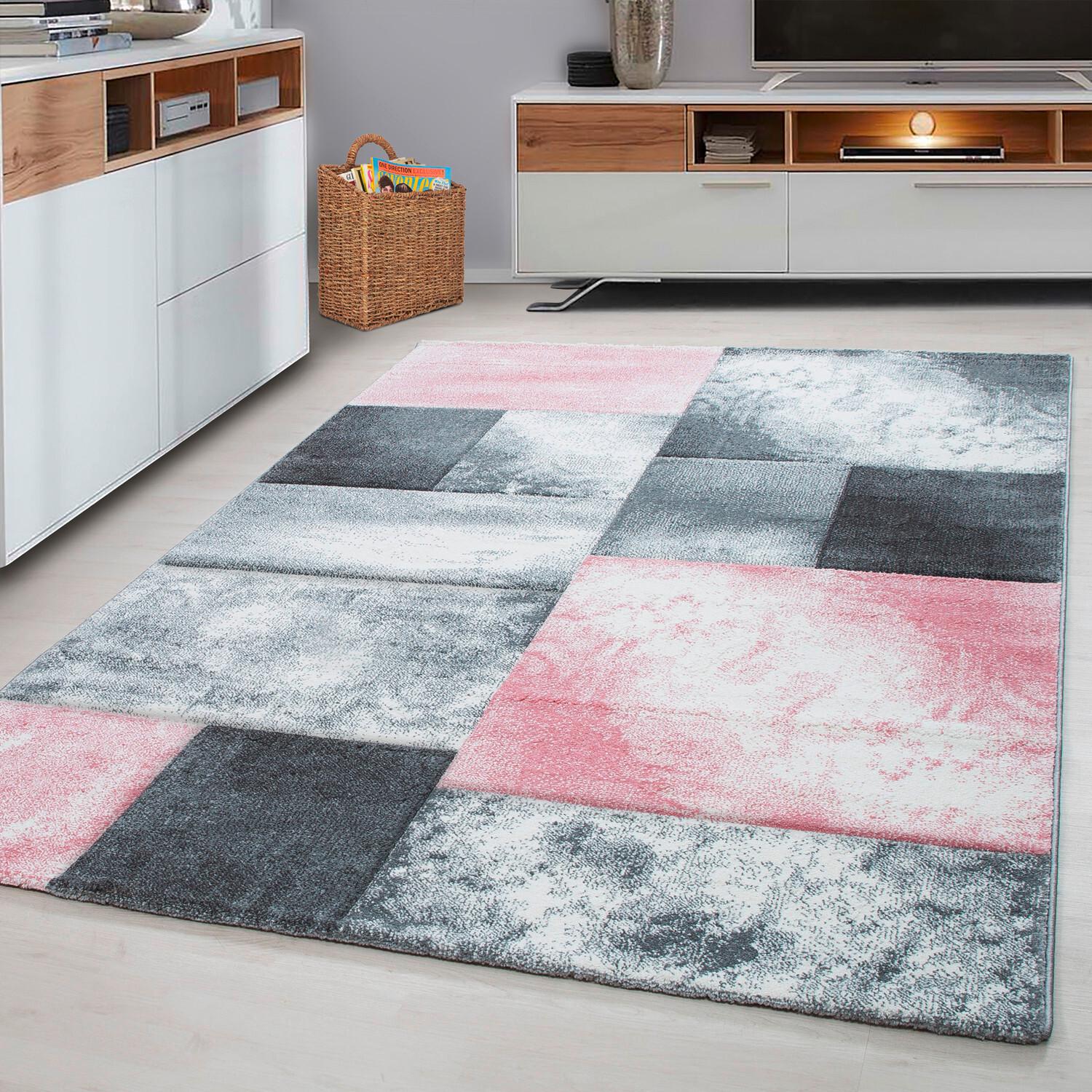 Flachwebteppich Hawaii - Pink, Design, Textil (240/340cm) - Novel