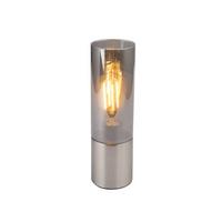 Tischlampe Annika Nickelfarben Touch-Funktion - Grau/Nickelfarben, Basics, Glas/Metall (9/30cm) - Globo