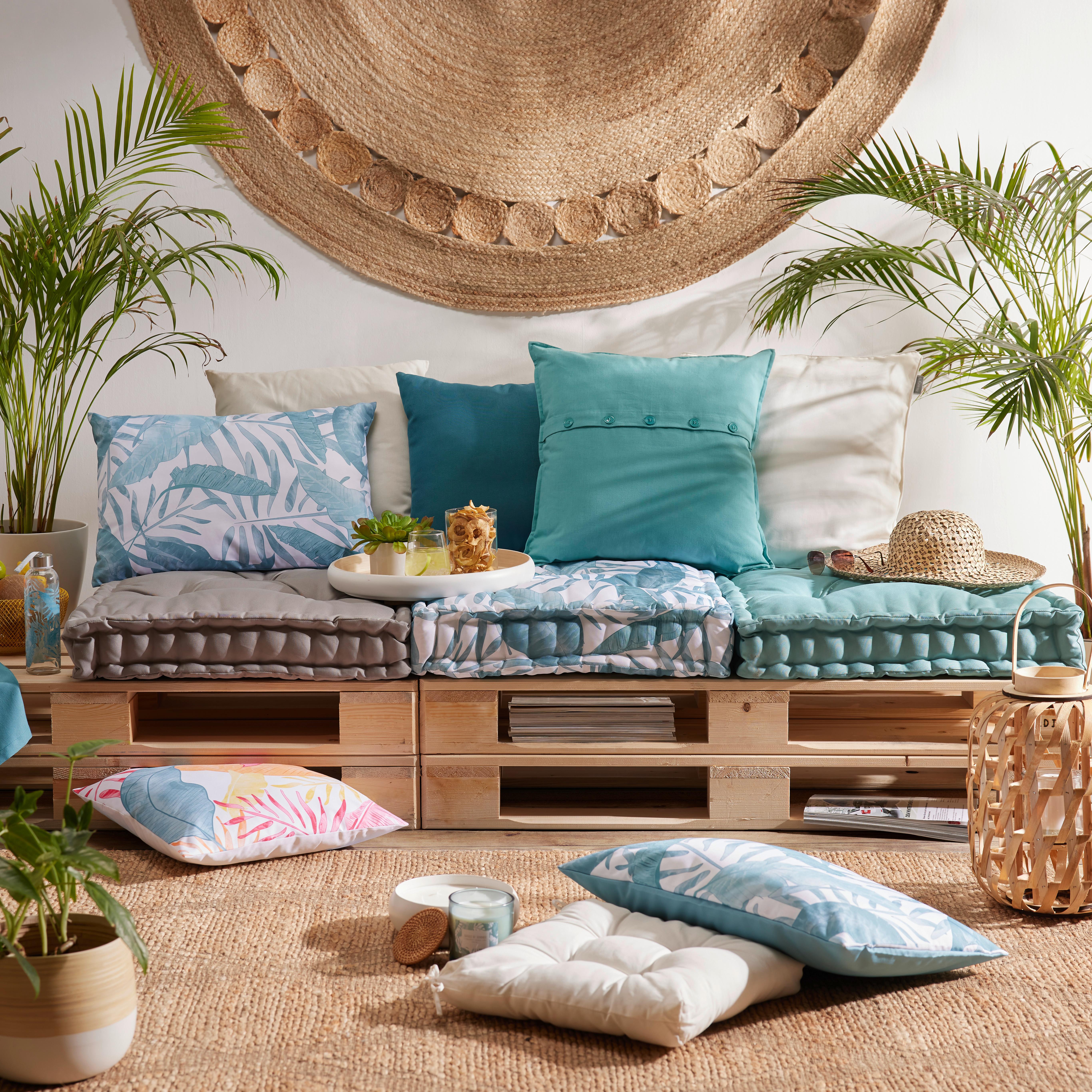 Sedák Na Paletový Nábytok Tropical, 60/80/12cm - zelená, Konvenčný, textil (60/80/12cm) - Modern Living