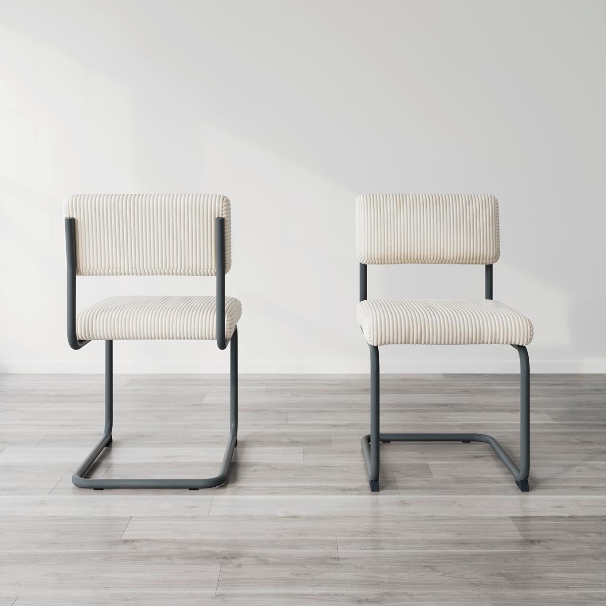 HOUPACÍ ŽIDLE ALFREDO - černá/béžová, Moderní, kov/dřevo (47/86/56cm) - Bessagi Home