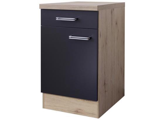 Kuchyňská Spodní Skříňka Milano - barvy dubu/antracitová, Moderní, kompozitní dřevo (50/86/60cm) Kuchyňská Spodní Skříňka Milano - barvy dubu/antracitová, Moderní, kompozitní dřevo (50/86/60cm)