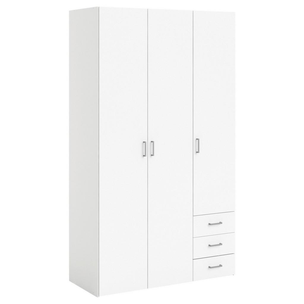 Kleiderschrank Space, Weiß, B: 115,8 cm