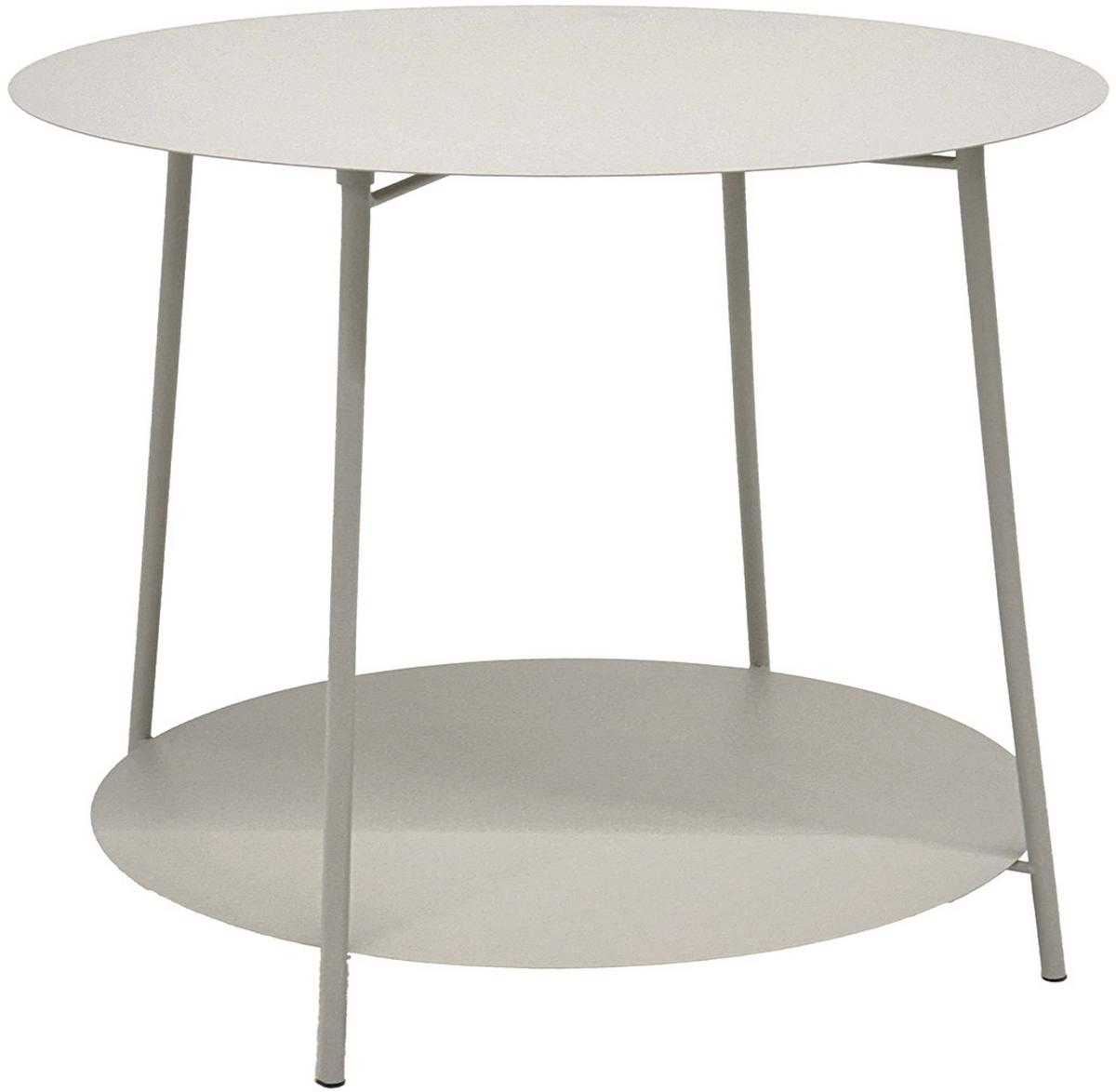 Odkládací stolek Enno 3, barva kašmír, P: 65 cm - kašmírová, Trend, kov (65/40cm)