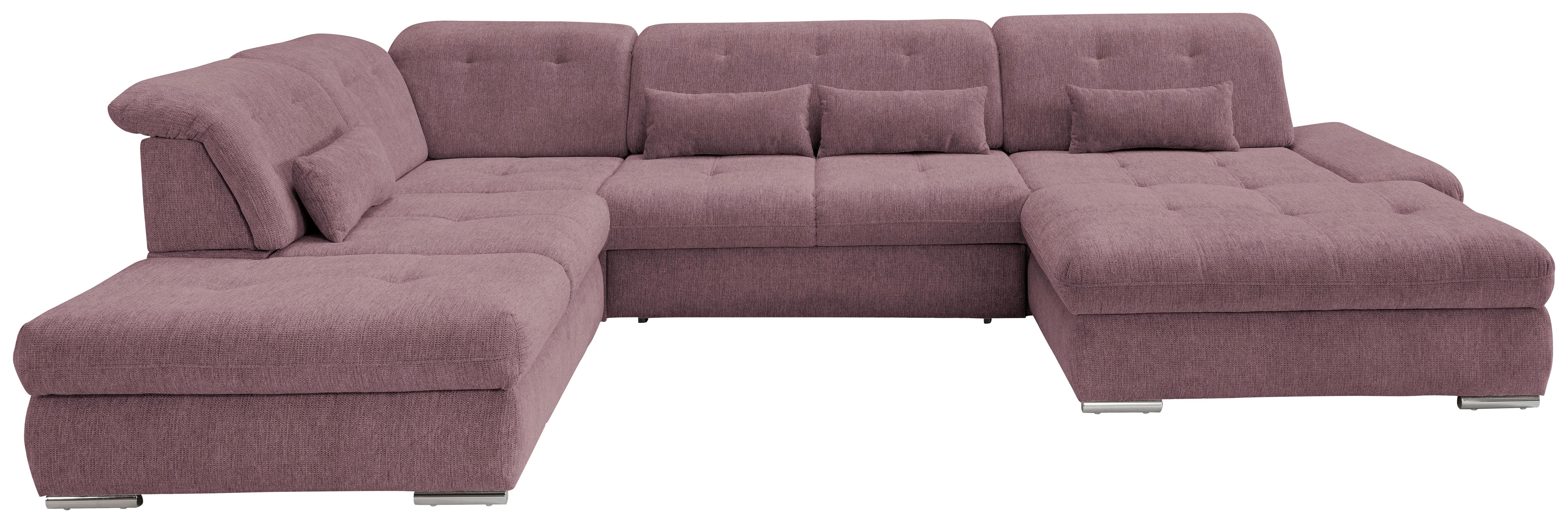 Wohnlandschaft Dalida Mit Schlaffunktion Brombeere