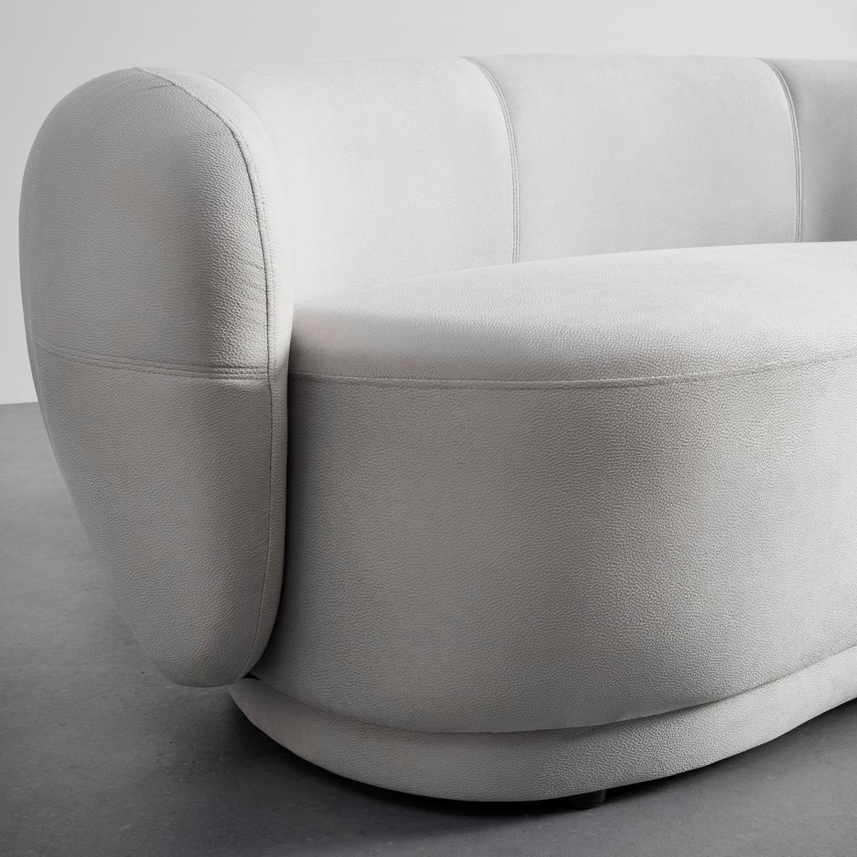Pohovka DAMARIS sv. šedá - černá/světle šedá, Moderní, dřevo/textil (230/75/100cm) - Bessagi Home