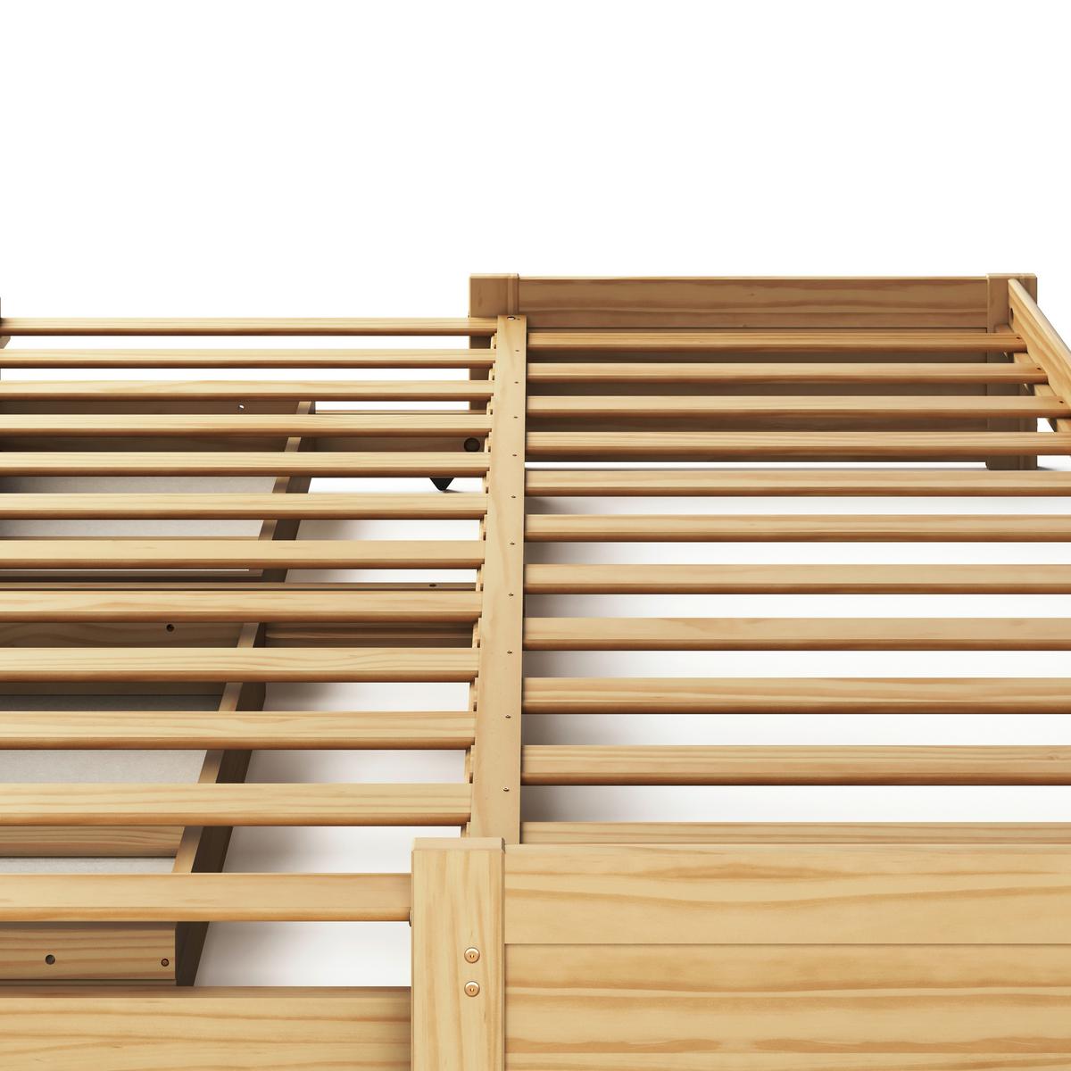 Ausziehbett Livio Ii - Naturfarben, MODERN, Holz/Holzwerkstoff (90/200cm) - MID.YOU