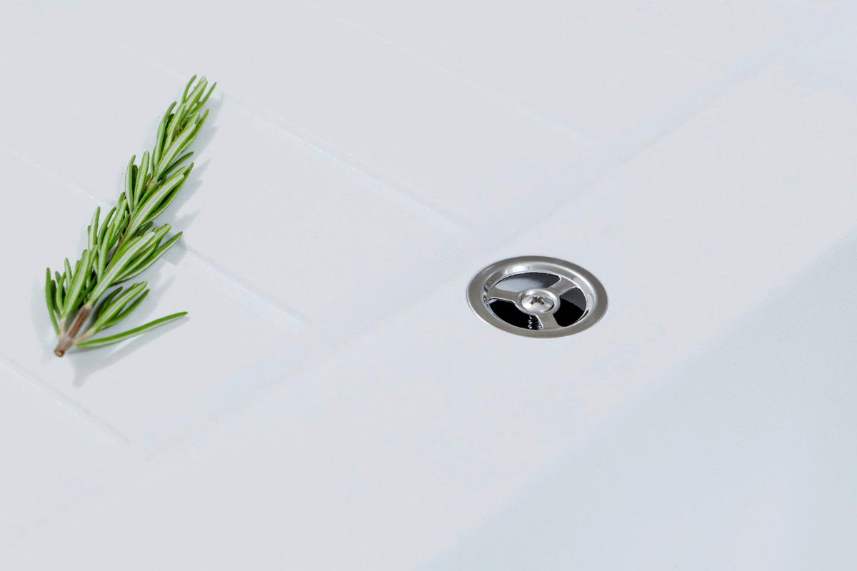 Spüle Austin Weiß B: 86 cm - Weiß, Design, Stein (86/21/50cm) - Respekta