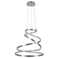 ZÁVESNÉ LED SVIETIDLO SILVI - strieborná, Modern, kov/plast (50/120cm) - Mömax