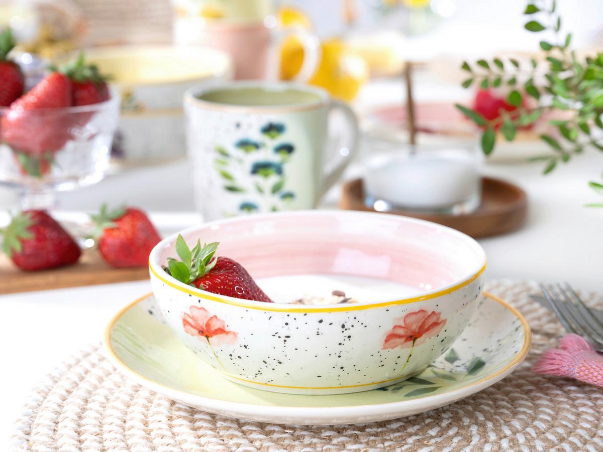 Kombiservice Armonia bunt Keramik 4 Personen - Multicolor, Basics, Keramik - Creatable