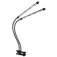 Led-klemmleuchte 28053 - Transparent/Schwarz, KONVENTIONELL, Kunststoff/Metall (45/41/47cm) - Globo