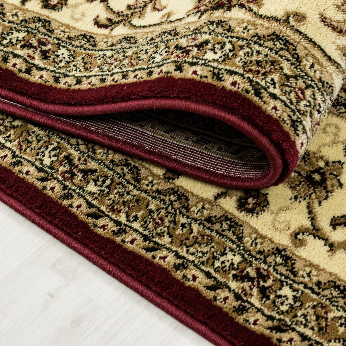 Orientalischer Webteppich Rot Marrakesh 120x170 cm - Beige/Rot, KONVENTIONELL, Textil (120/170cm)