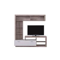 Nappali Szekrénysor Glen - fehér, Basics, faalapú anyag (170,5/170,5/41,5cm)