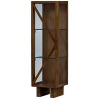 Vitrine Kella Braun B: 40 Cm - Braun, Design, Glas/Holz (40/137/39cm) - Livetastic