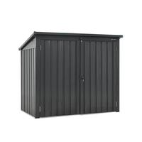 Mülltonnenbox Für 2 Tonnen 158x134x101 Cm Ohne Boden - Anthrazit, Basics, Metall (158/134/101cm)