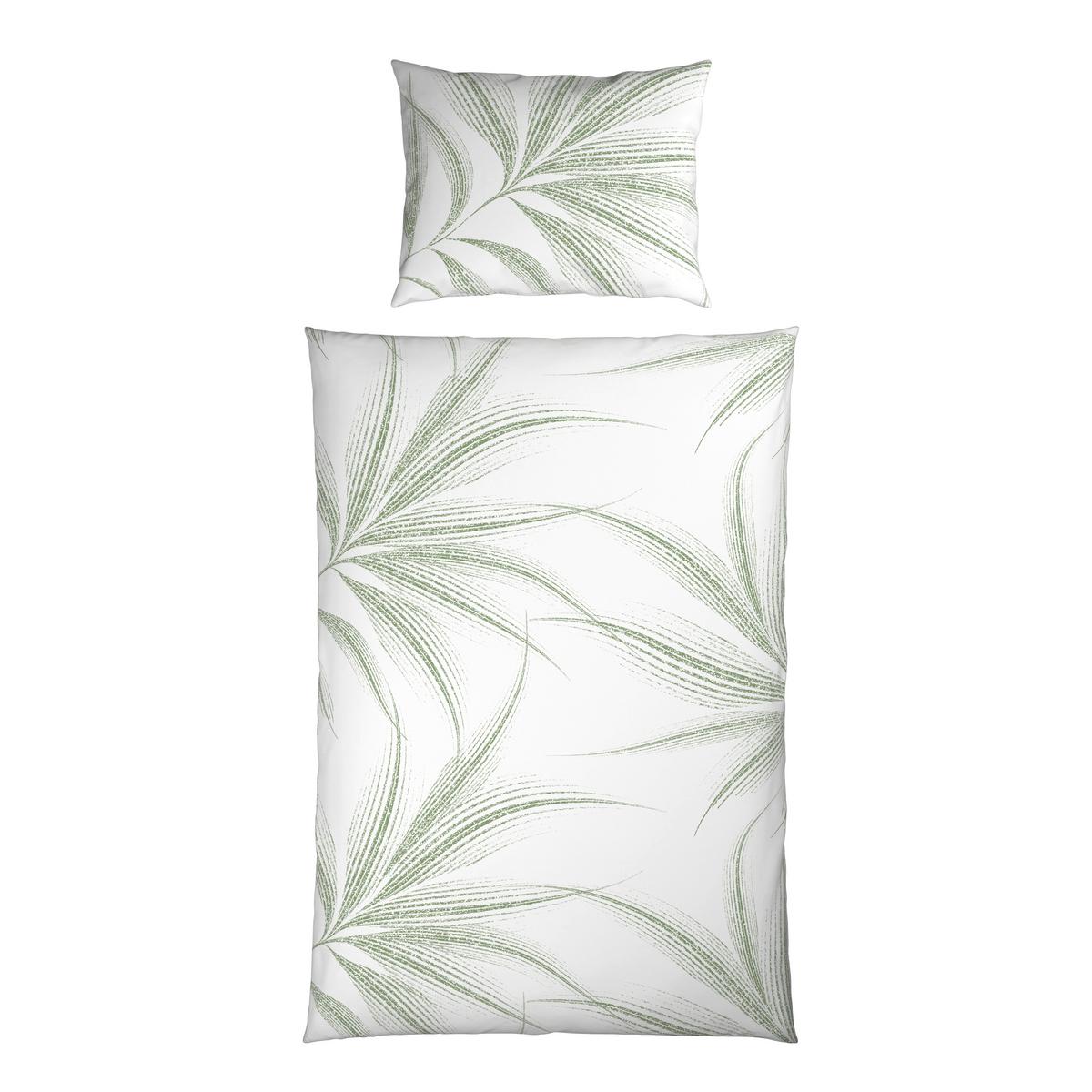 POVLEČENÍ MELEFA - bílá/zelená, Konvenční, textil (140/200cm) - Mömax