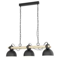 ZÁVESNÉ SVIETIDLO LUBENHAM - čierna, Basics, kov (90/20/110cm)