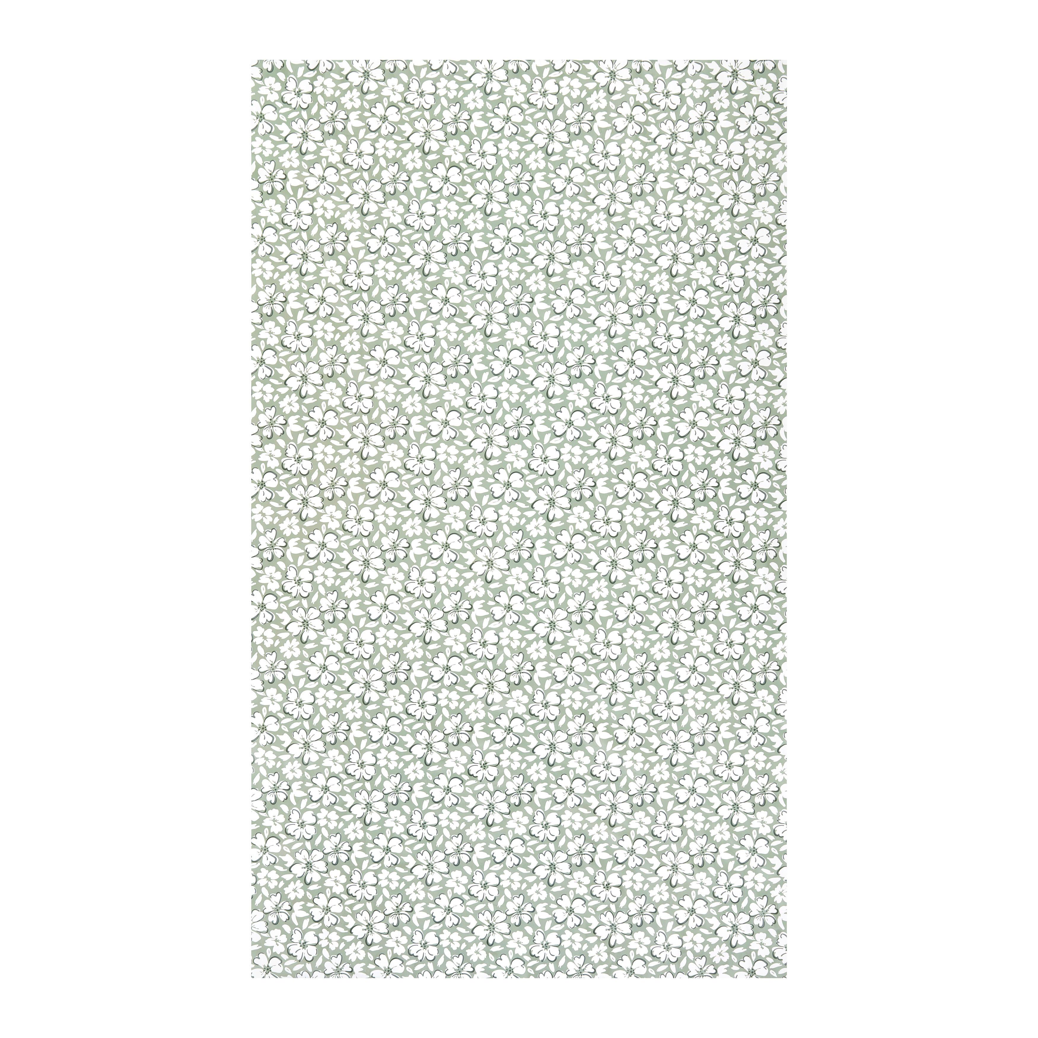 Ubrus Petra, 140/240cm, zelená/bílá - bílá/šalvějově zelená, Konvenční, textil (140/240cm) - Modern Living