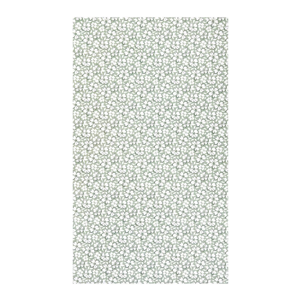 Ubrus Petra, 140/240cm, zelená/bílá - bílá/šalvějově zelená, Konvenční, textil (140/240cm) - Modern Living