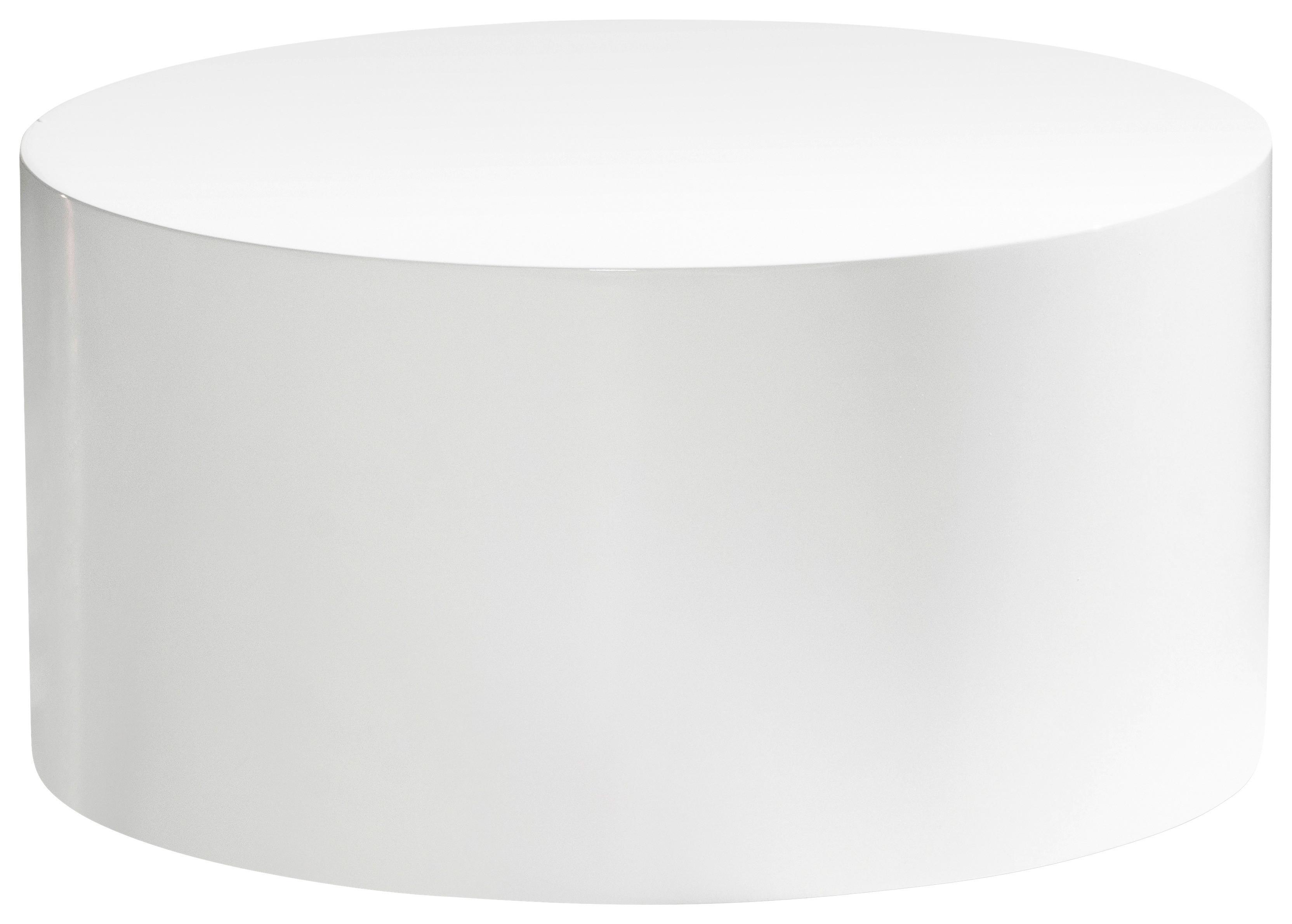 Couchtisch Monobloc - Weiß Hochglanz, LIFESTYLE, Holzwerkstoff (60/60/30cm) - Livetastic