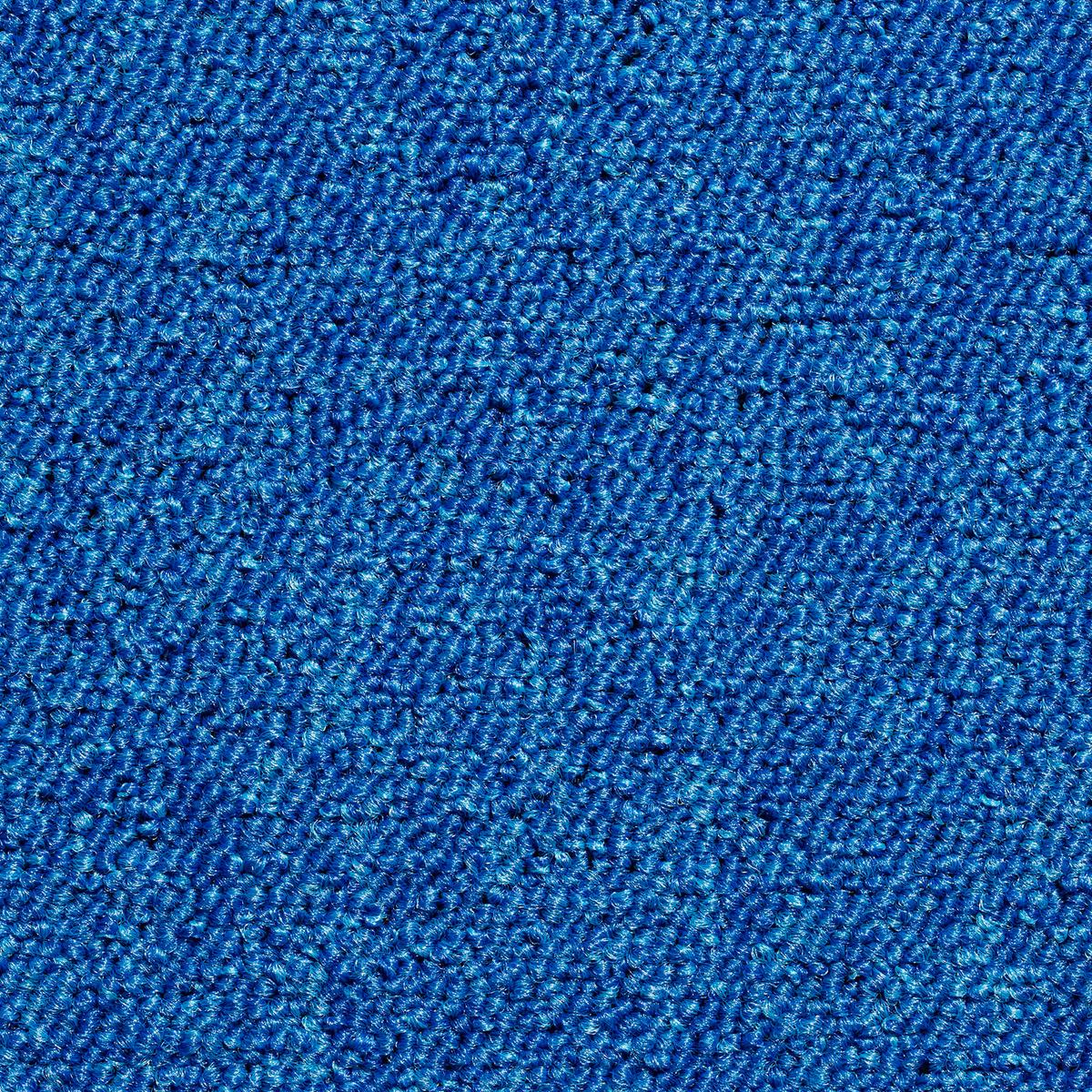 Teppichfliese Blau Mustang 50x50 Cm Florhöhe 3 Mm - Blau, Basics, Textil (50/50cm)