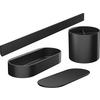 Badaccessoires 4-Tlg. Wallstoris Msw Schwarz - Schwarz, Basics, Kunststoff (64,5/24,4/16,4cm) - Hansgrohe