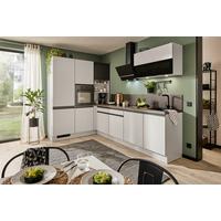 Eckküche Ip3150 - Dunkelbraun/Hellgrau, Design, Holzwerkstoff (185/295,2cm) - Impuls