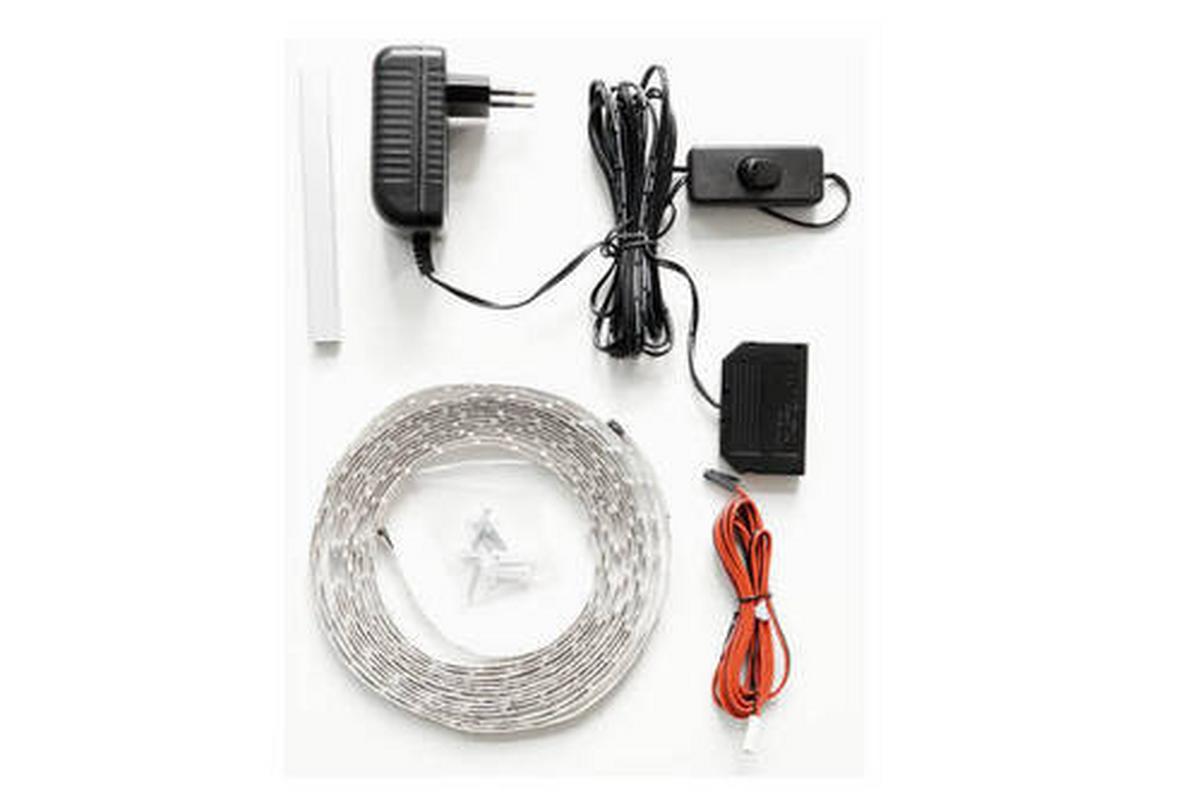 LED-Stripe Portland mit Trafo - Schwarz, Design, Kunststoff/Metall (135/1/1cm) - Livetastic