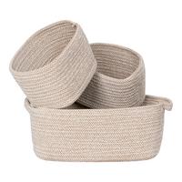 Korbset Beige Teixo Baskets - Beige, Basics, Textil
