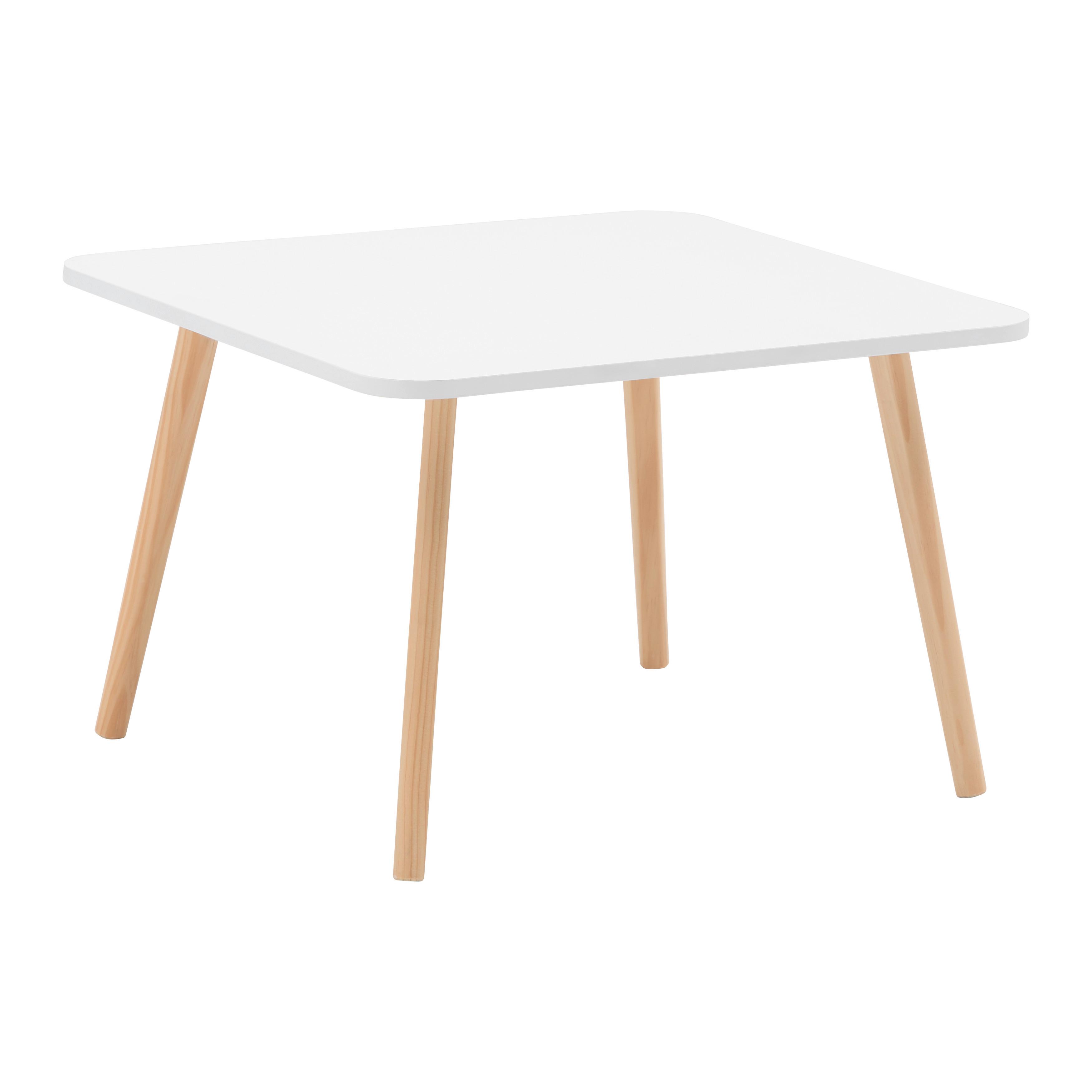 KONFERENČNÍ STOLEK ANOUK *CENOVÝ TRHÁK* - barvy borovice/bílá, Moderní, dřevo/kompozitní dřevo (60/60/40cm) - Based
