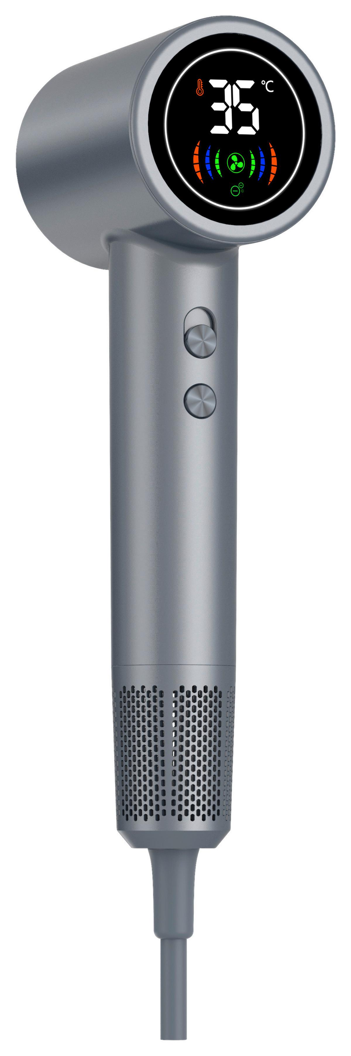 Haartrockner Hdd-1400dgr - Dunkelgrau, MODERN, Kunststoff (7/28/8,9cm)