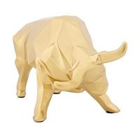 Skulptur Bull Decor Goldfarben, B: 19,5 cm - Goldfarben, Basics, Kunststoff (19.5/10.6/9.9cm)