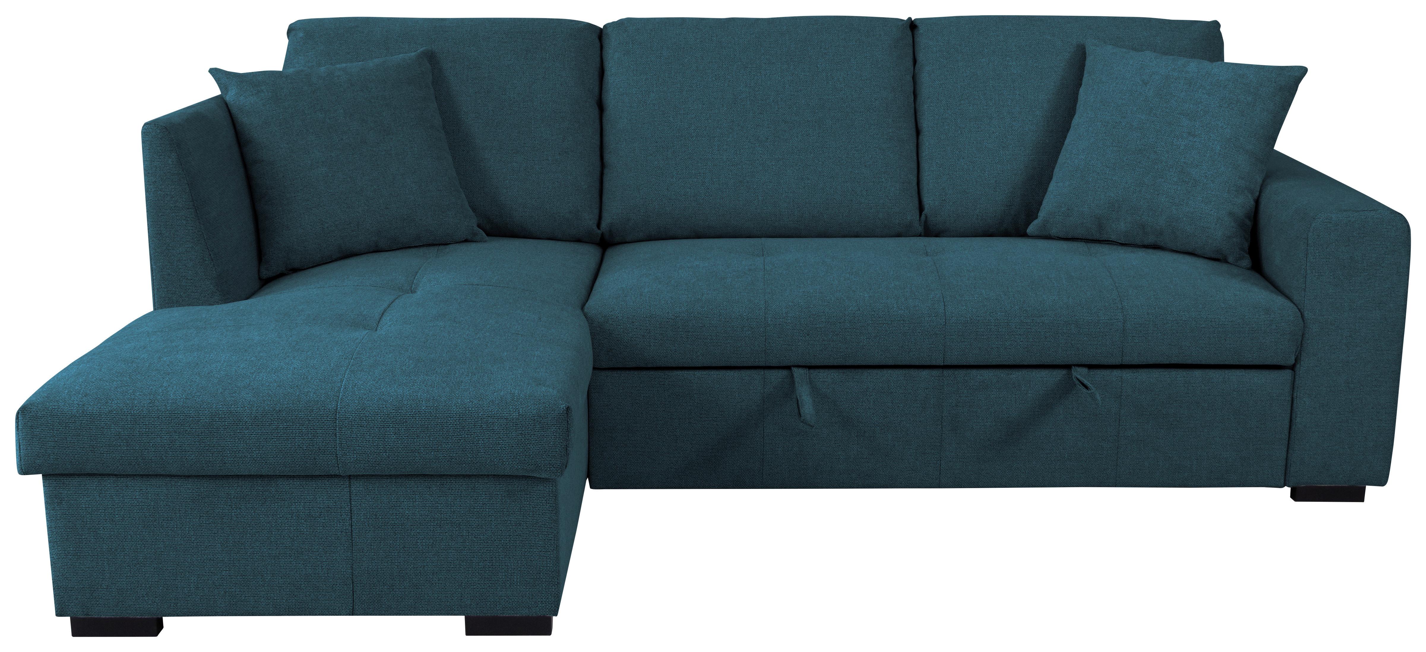 Ecksofa Lukas Blau S: 158x239 Cm - Blau, Trend, Textil (158/239cm)