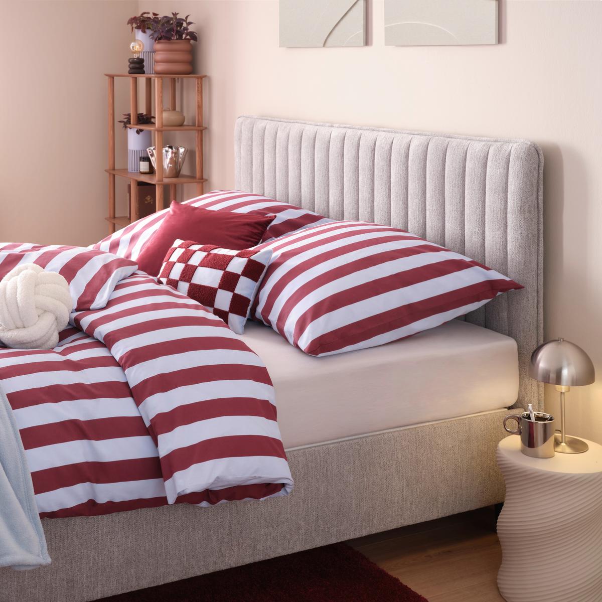 POSTEĽNÁ BIELIZEŇ BOLD STREIF - modrá/hnedofialová, Modern, textil (140/200cm) - Mömax