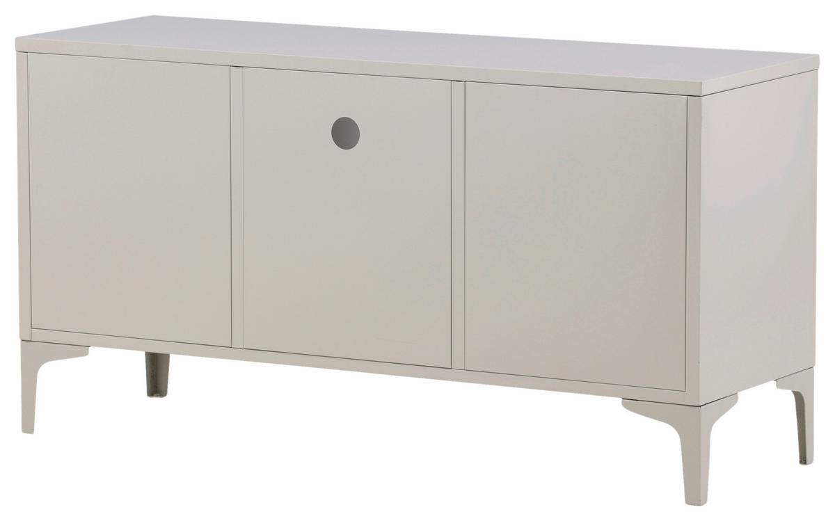 Lowboard Piring - Beige, Design, Metall (120/63/40cm) - Livetastic