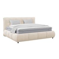 Polsterbett Limo Beige 160x200 cm - Beige/Schwarz, KONVENTIONELL, Holz/Holzwerkstoff (160/200cm) - James Wood