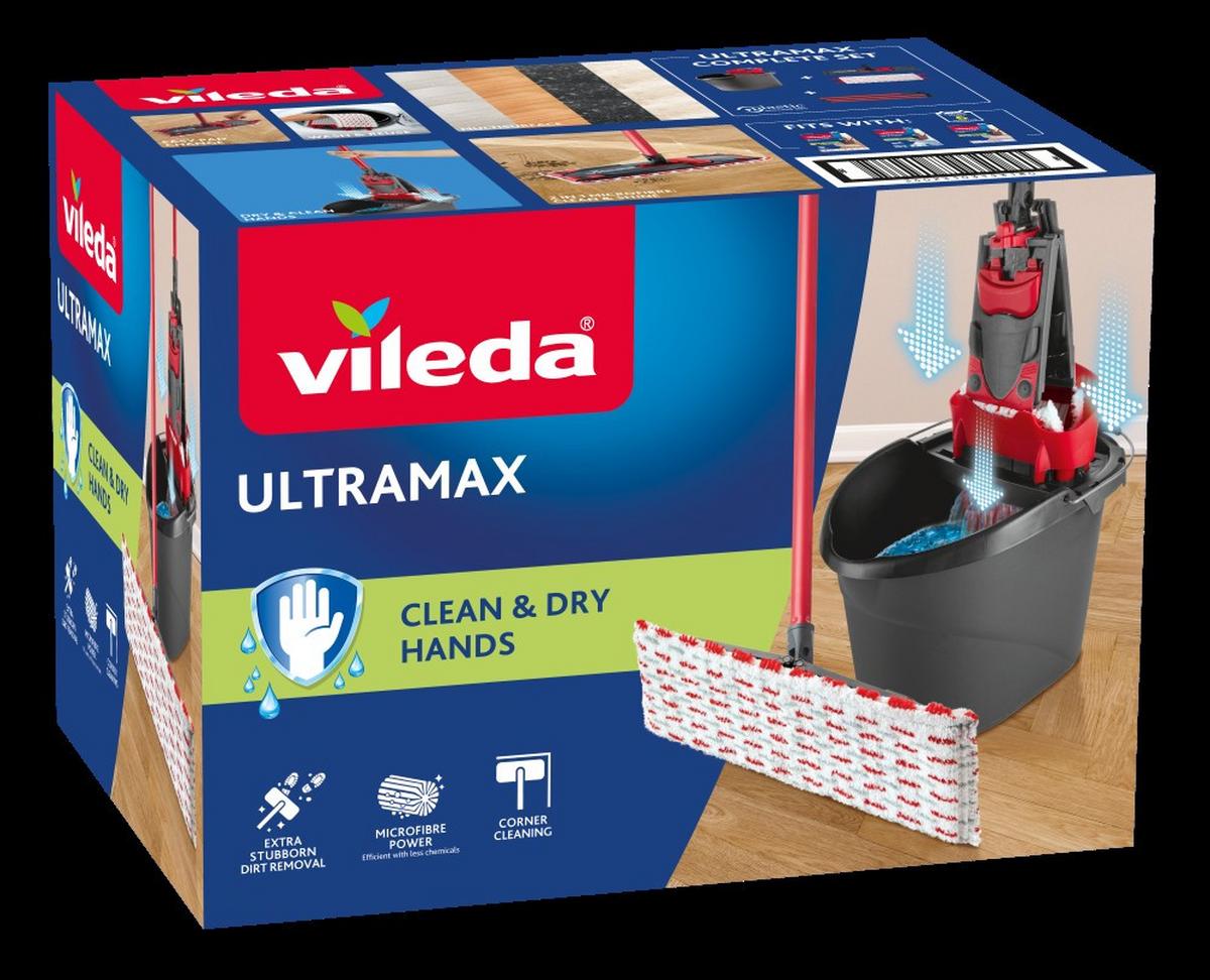 sada na uklízení VILEDA ULTRAMAX SET BOX - černá/červená, Konvenční, plast (40/28,5/28,3cm) - Vileda