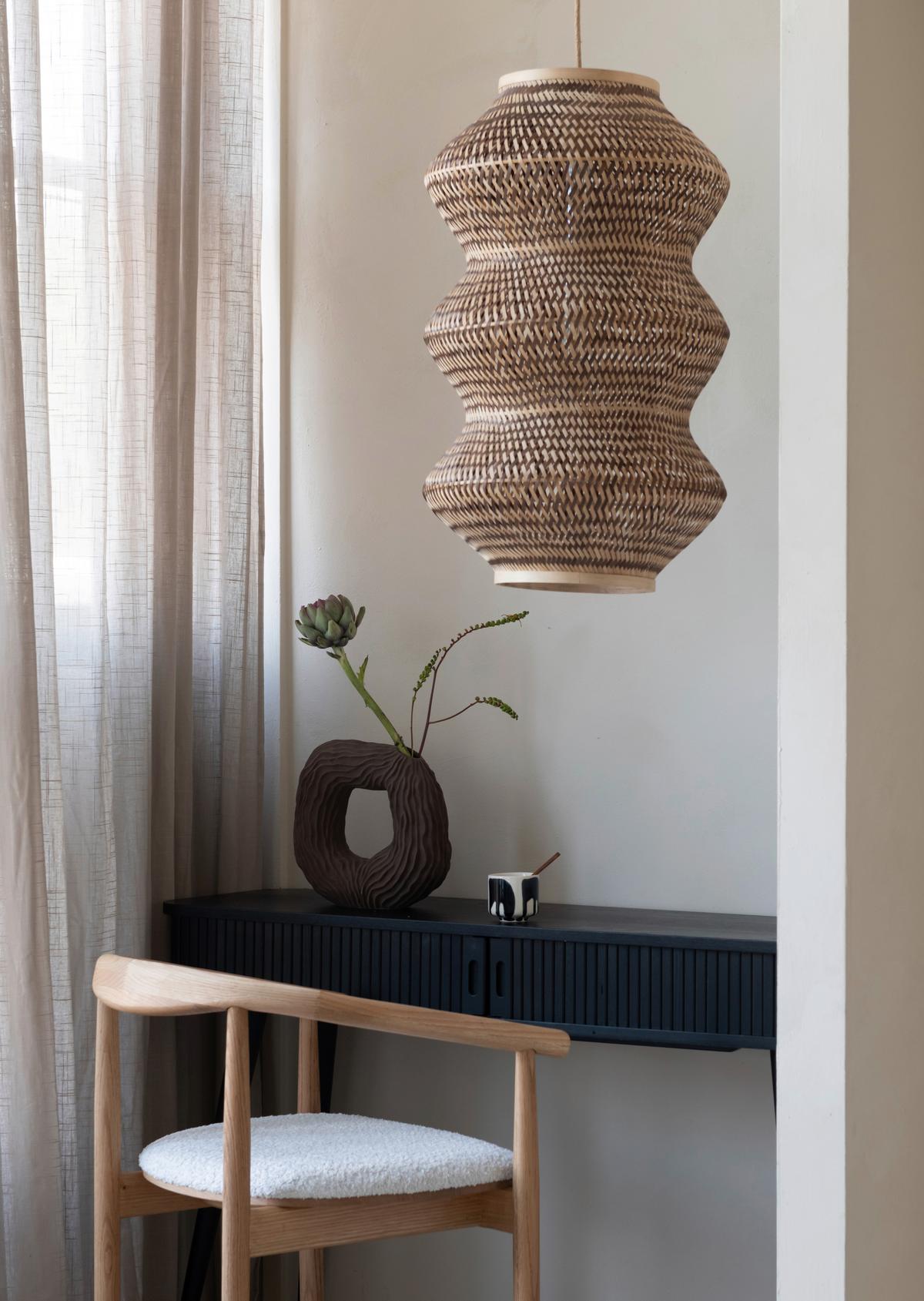 Hängeleuchte Barbados - Braun/Naturfarben, Basics, Naturmaterialien (40/67cm) - Good & Mojo