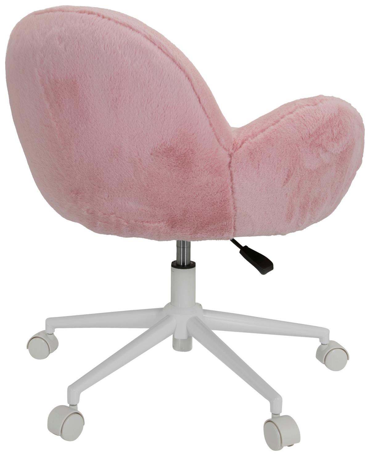 Jugenddrehstuhl Kiddy Teddy Rosa Bis 80 Kg - Weiß/Rosa, MODERN, Kunststoff/Textil (65/79/64cm) - MID.YOU