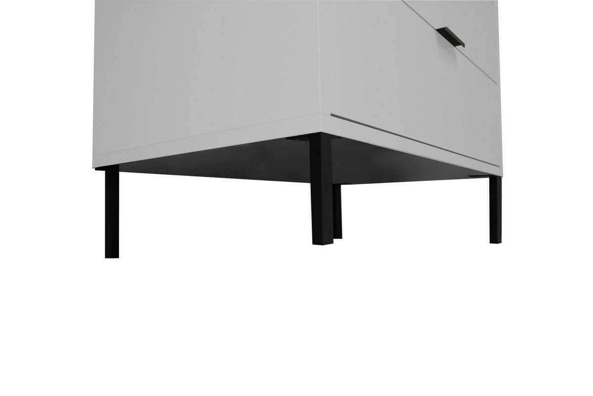 Komoda so 4 zásuvkami Bounty, sivá - sivá/antracitová, Modern (119/87/45cm) - Premium Living
