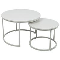 Couchtisch Metall Couple Kaschmirfarben - Kaschmir, MODERN, Holzwerkstoff/Metall (70/50/70/50/47/39cm)
