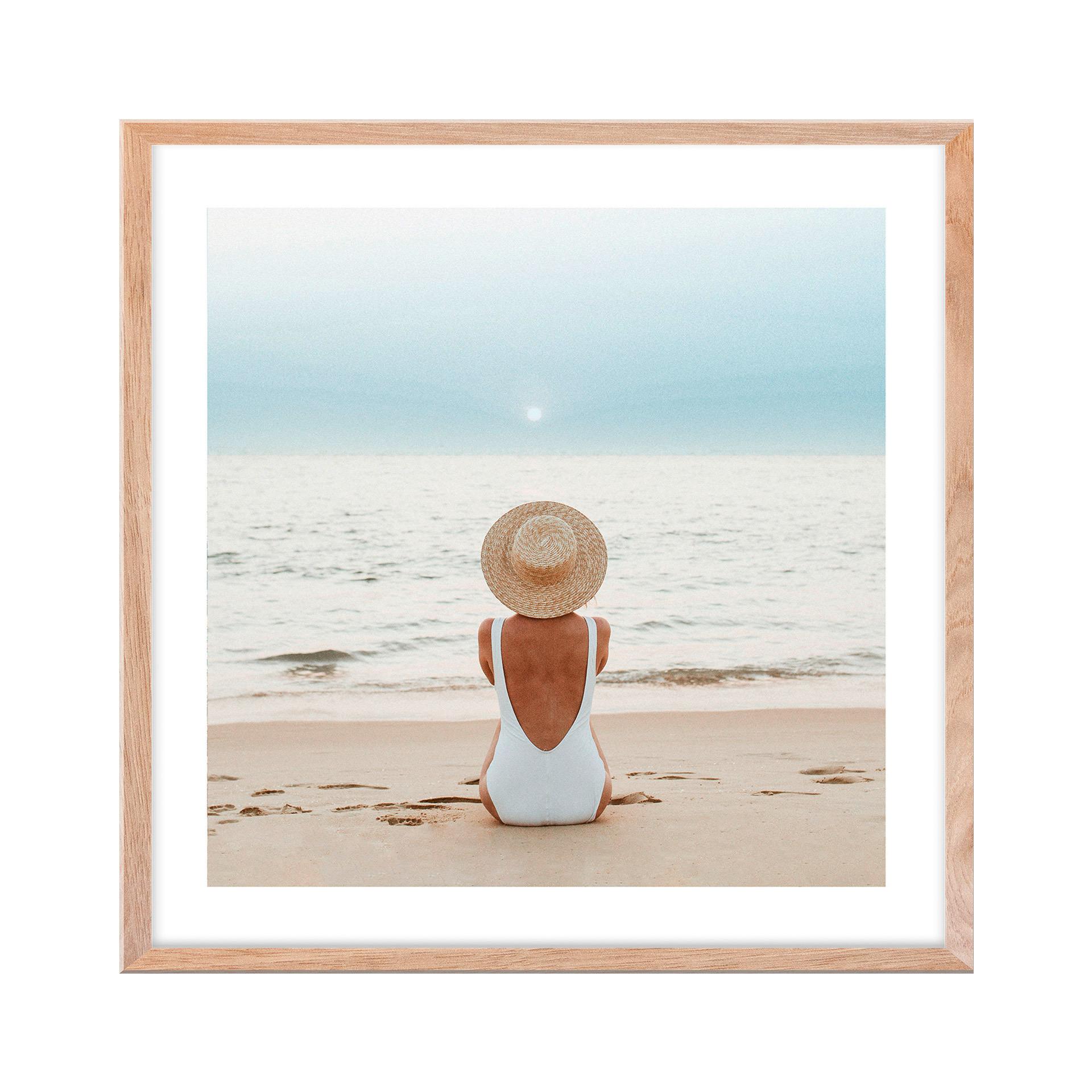 OBRAZ VOUS II - biela/farba duba, kompozitné drevo/papier (30/30cm) - Modern Living