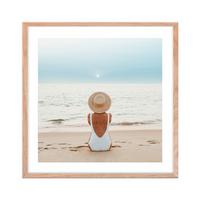 OBRAZ VOUS II - biela/farba duba, kompozitné drevo/papier (30/30cm) - Modern Living