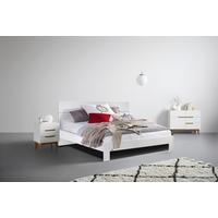 Bílá postel White, 140 x 200 cm - bílá, kompozitní dřevo (140/200cm)