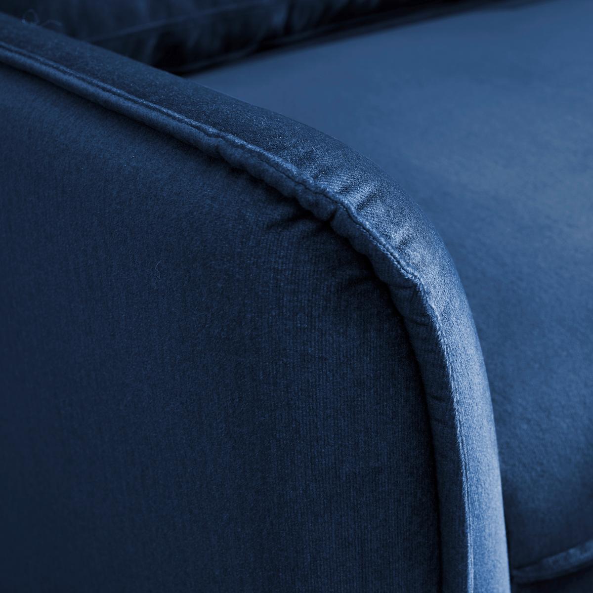 Sedací souprava ANGELINA modrá - šedá/modrá, Moderní, dřevo/textil (229/87/154cm) - Bessagi Home