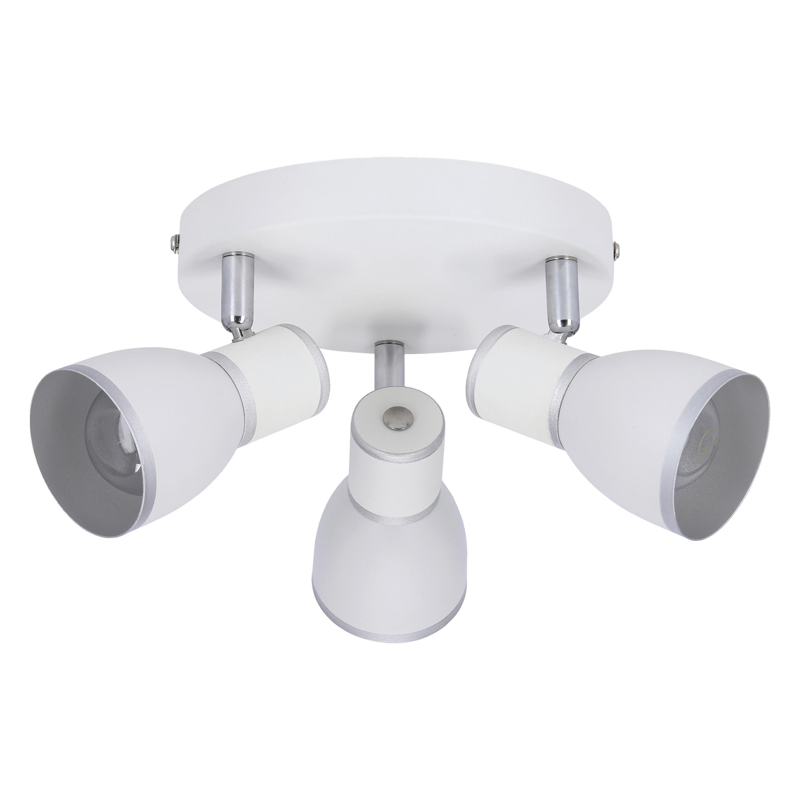 Strahler 98-63397 Fido - Chromfarben/Weiß, KONVENTIONELL, Metall (34/16cm)