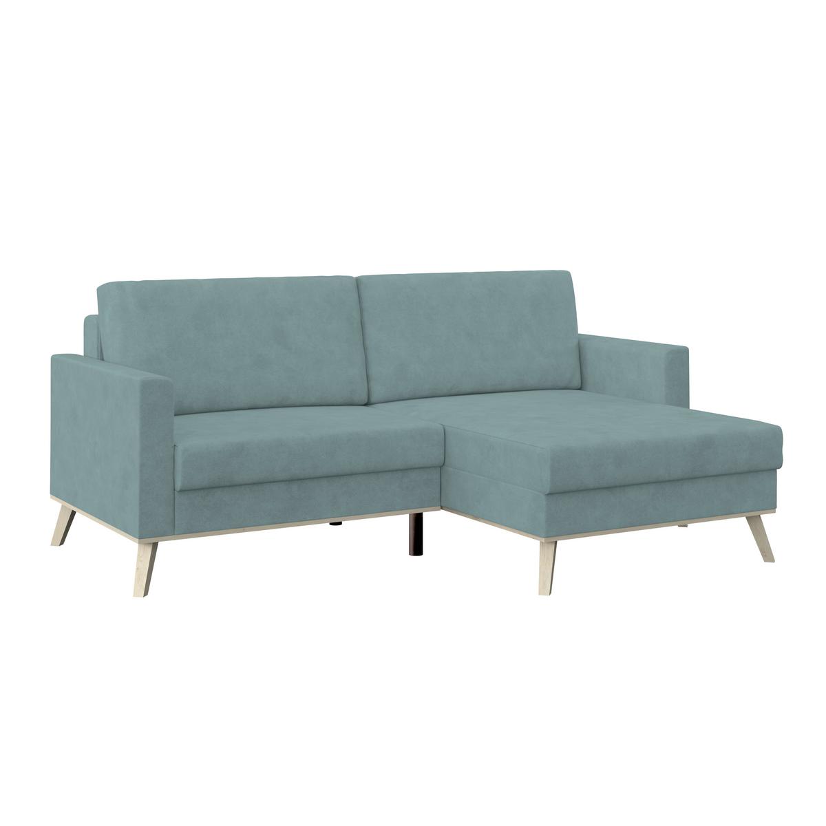 Ecksofa Carini - Eichefarben/Creme, Basics, Textil (222/152cm)