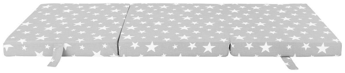 Skládací matrace STARS šedá - šedá, textil (62/185cm)